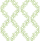 A-Street Prints 2702-22725 Harmony Green Ogee Wallpaper