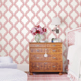 A-Street Prints 2702-22728 Harmony Coral Ogee Wallpaper