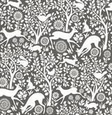 A-Street Prints 2702-22729 Meadow Charcoal Animals Wallpaper