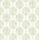 A-Street Prints 2702-22739 Versailles Green Botanical Geometric Wallpaper