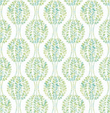 A-Street Prints 2702-22740 Versailles Green Floral Damask Wallpaper