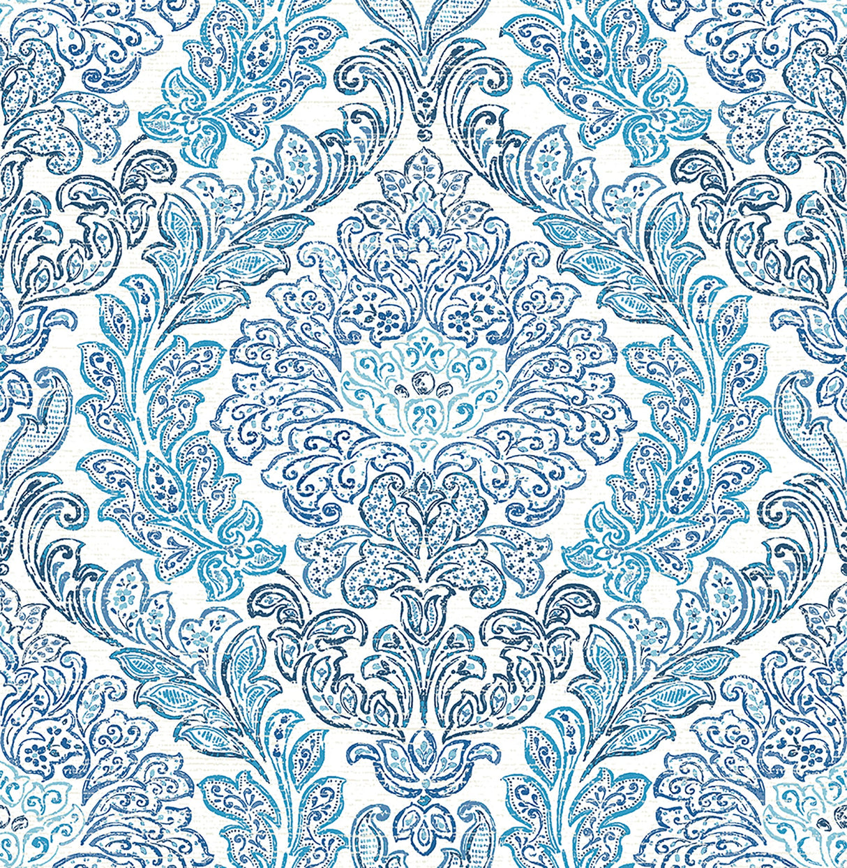 A-Street Prints 2702-22743 Fontaine Navy Damask Wallpaper