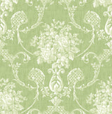 A-Street Prints 2702-22747 Winsome Green Floral Damask Wallpaper