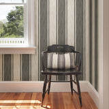 A-Street Prints 2702-22750 Ryoan Grey Stripes Wallpaper