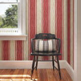 A-Street Prints 2702-22751 Ryoan Red Stripes Wallpaper