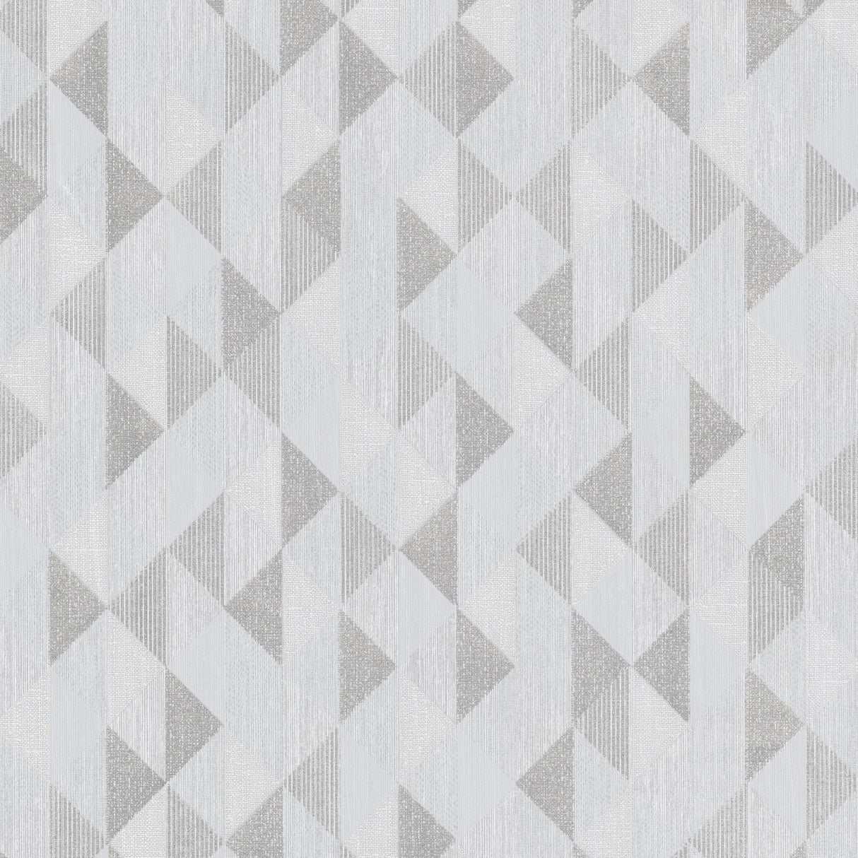 Brewster 2704-20933 Ethan Silver Triangle Wallpaper