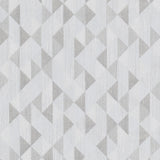 Brewster 2704-20933 Ethan Silver Triangle Wallpaper