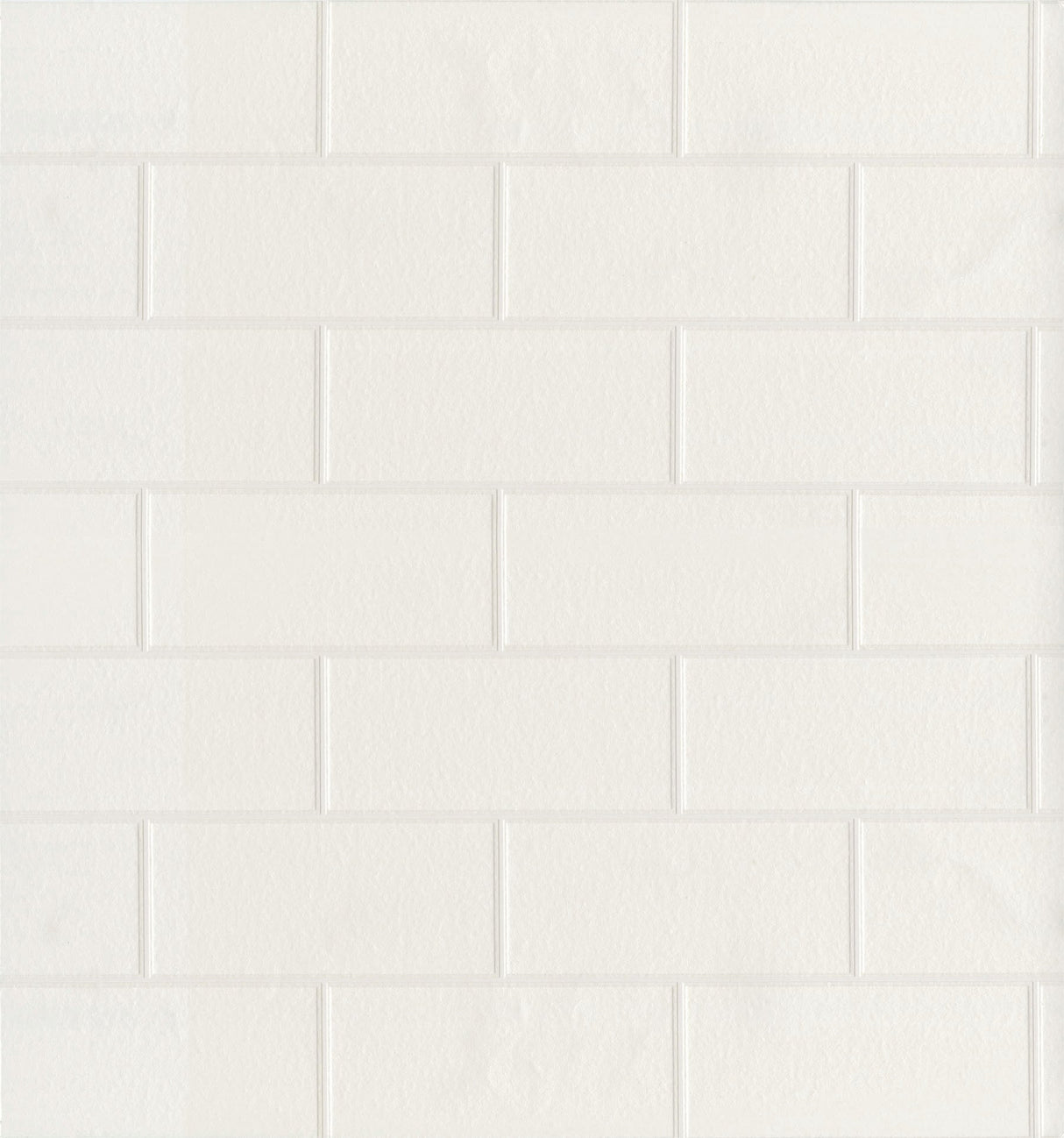 Brewster 2704-21399 Paintable White Tile Wallpaper