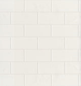 Brewster 2704-21399 Paintable White Tile Wallpaper