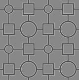 Brewster 2704-21806 Matrix Black Geometric Wallpaper