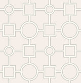 Brewster 2704-21809 Matrix Light Grey Geometric Wallpaper