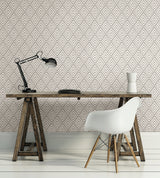 Brewster 2704-21825 Vertex Taupe Diamond Geometric Wallpaper