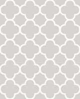 Brewster 2704-21856 Origin Grey Quatrefoil Wallpaper