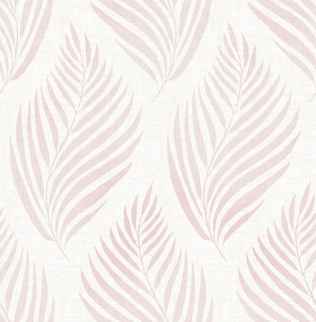 Brewster 2704-22683 Patrice Pink Linen Leaf Wallpaper