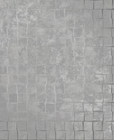 Brewster 2704-23000 Dagmar Silver Medium Squares Wallpaper