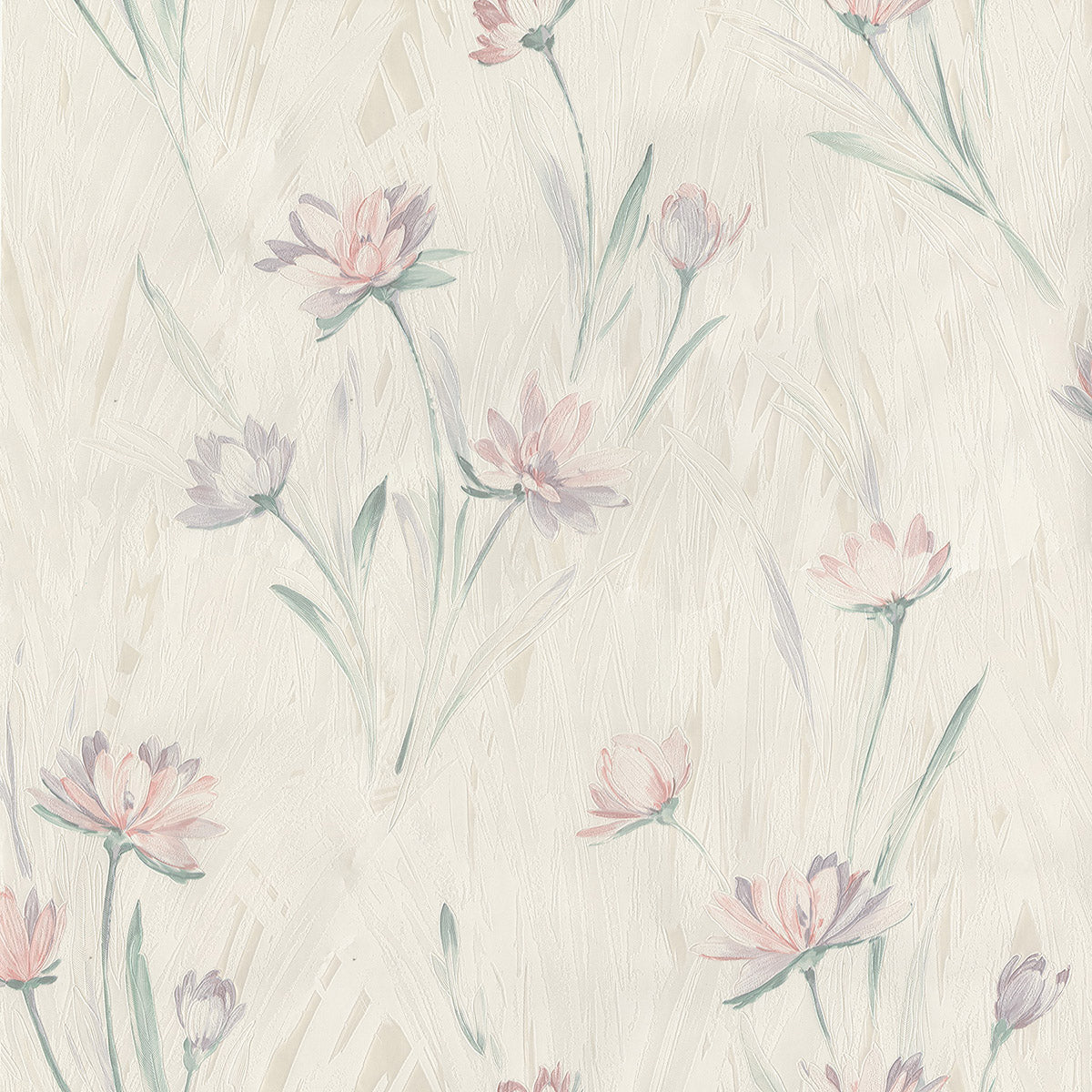 Brewster 2704-37400 Gloria Peach Floral Wallpaper