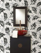 Brewster 2704-46935 Midori White Bamboo Silhouette Wallpaper