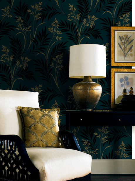 Brewster 2704-46937 Midori Black Bamboo Silhouette Wallpaper