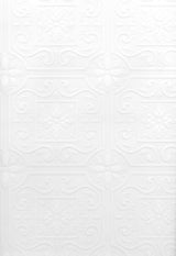 Brewster 2704-59001 Talavera White Flower Tile Paintable Wallpaper