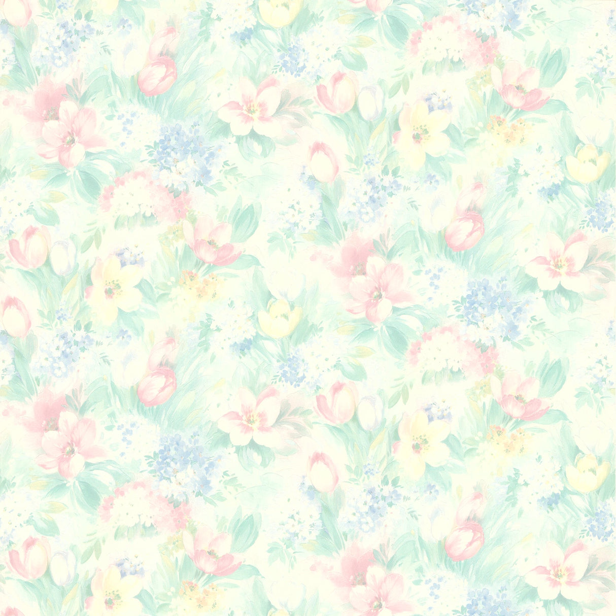 Brewster 2704-75868 Hucklebee Pink Floral Wallpaper