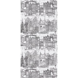 Schumacher New York  New York Black On White Wallpaper - Eade's Wallpaper