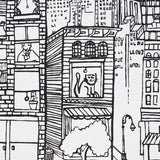 Schumacher New York  New York Black On White Wallpaper - Eade's Wallpaper