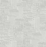 A-Street Prints 2716-23807 Limelight Grey City Wallpaper