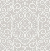 A-Street Prints 2716-23816 Heavenly Taupe Damask Wallpaper