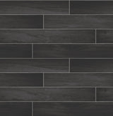 A-Street Prints 2716-23820 Titan Black Wood Wallpaper