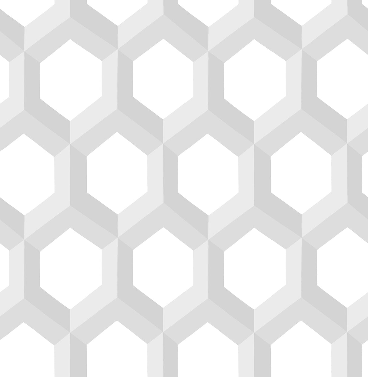 A-Street Prints 2716-23840 Hex Grey Geometric Wallpaper