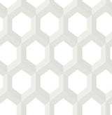 A-Street Prints 2716-23842 Hex Neutral Geometric Wallpaper