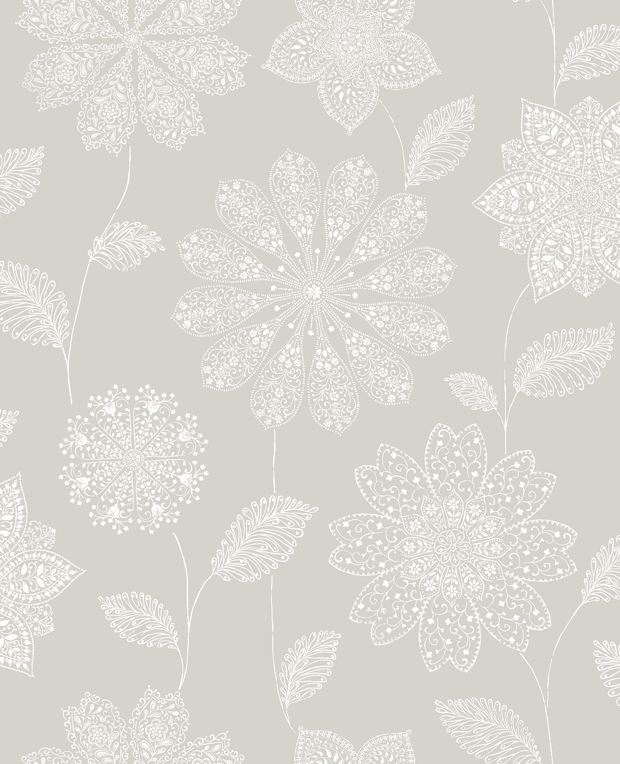 A-Street Prints 2716-23851 Panache Taupe Floral Wallpaper