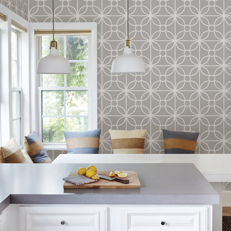 A-Street Prints 2716-23858 Savvy Grey Geometric Wallpaper