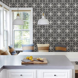 A-Street Prints 2716-23859 Savvy Black Geometric Wallpaper