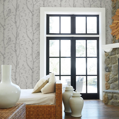 A-Street Prints 2716-23861 Neptune Grey Forest Wallpaper