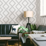 A-Street Prints 2716-23863 Mosaic Grey Grid Wallpaper