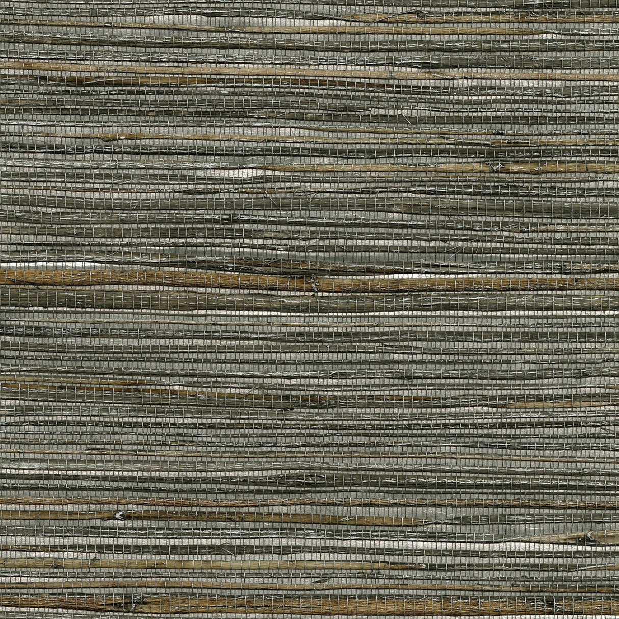 Kenneth James 2732-80007 Fujian Silver Grasscloth Wallpaper