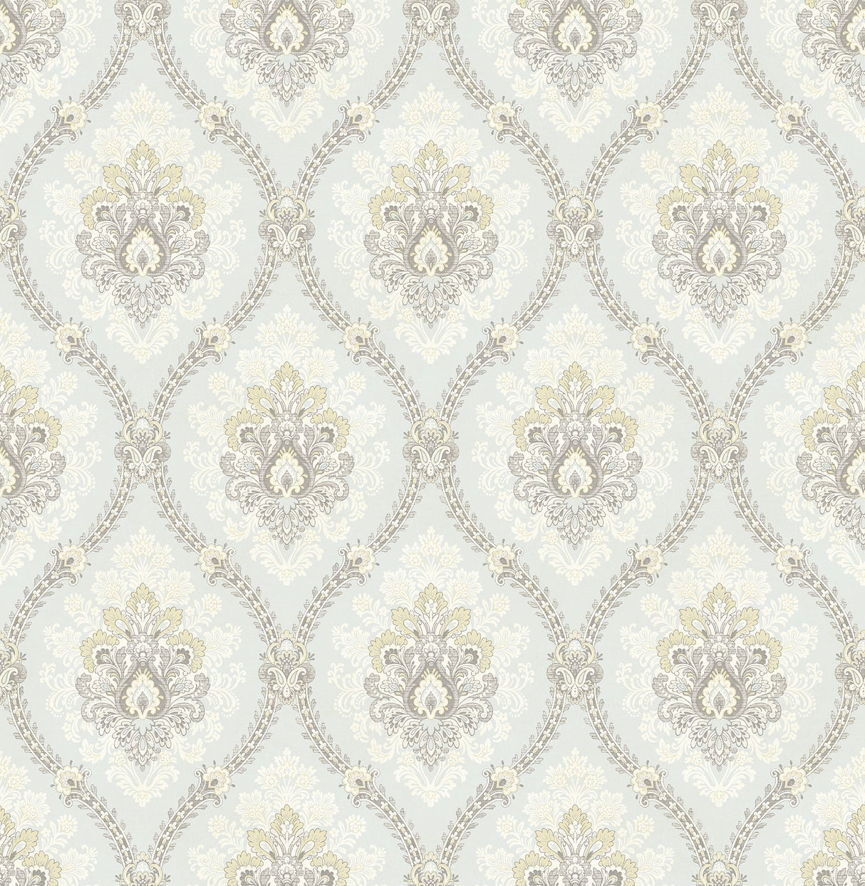 Brewster 2734-003228 Heyer Ivory Ogee Wallpaper