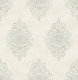 Brewster 2734-003230 Garwood Cream Damask Wallpaper