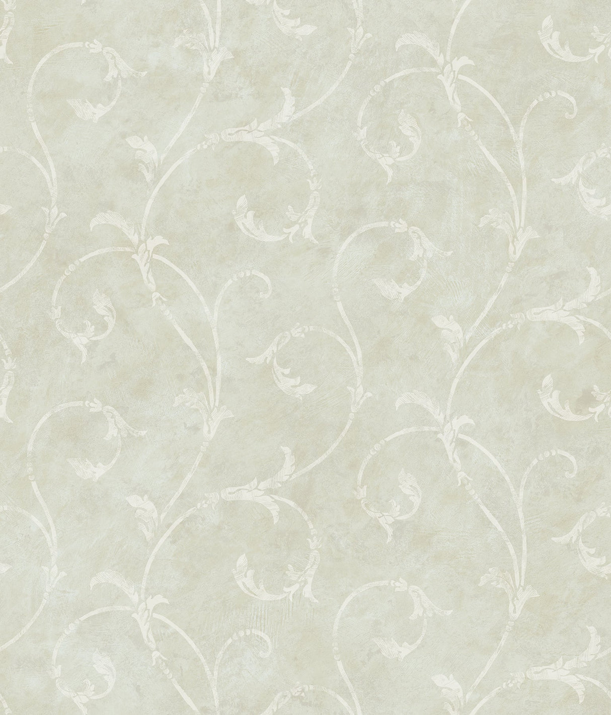 Brewster 2734-003421 Carigan Grey Scroll Wallpaper