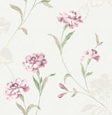 Brewster 2734-003433 Caserta Pink Floral Wallpaper