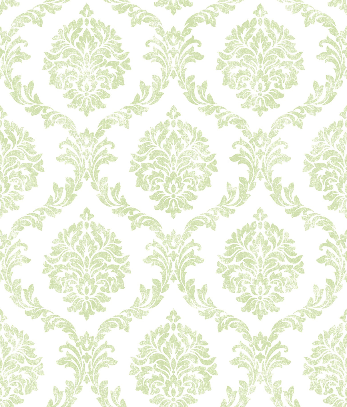 Brewster 2734-003506 Saint Malo Lime Damask Wallpaper