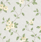 Brewster 2734-003522 Nantes Light Grey Floral Trails Wallpaper