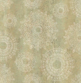 Brewster 2734-003635 Davao Light Brown Medallion Wallpaper