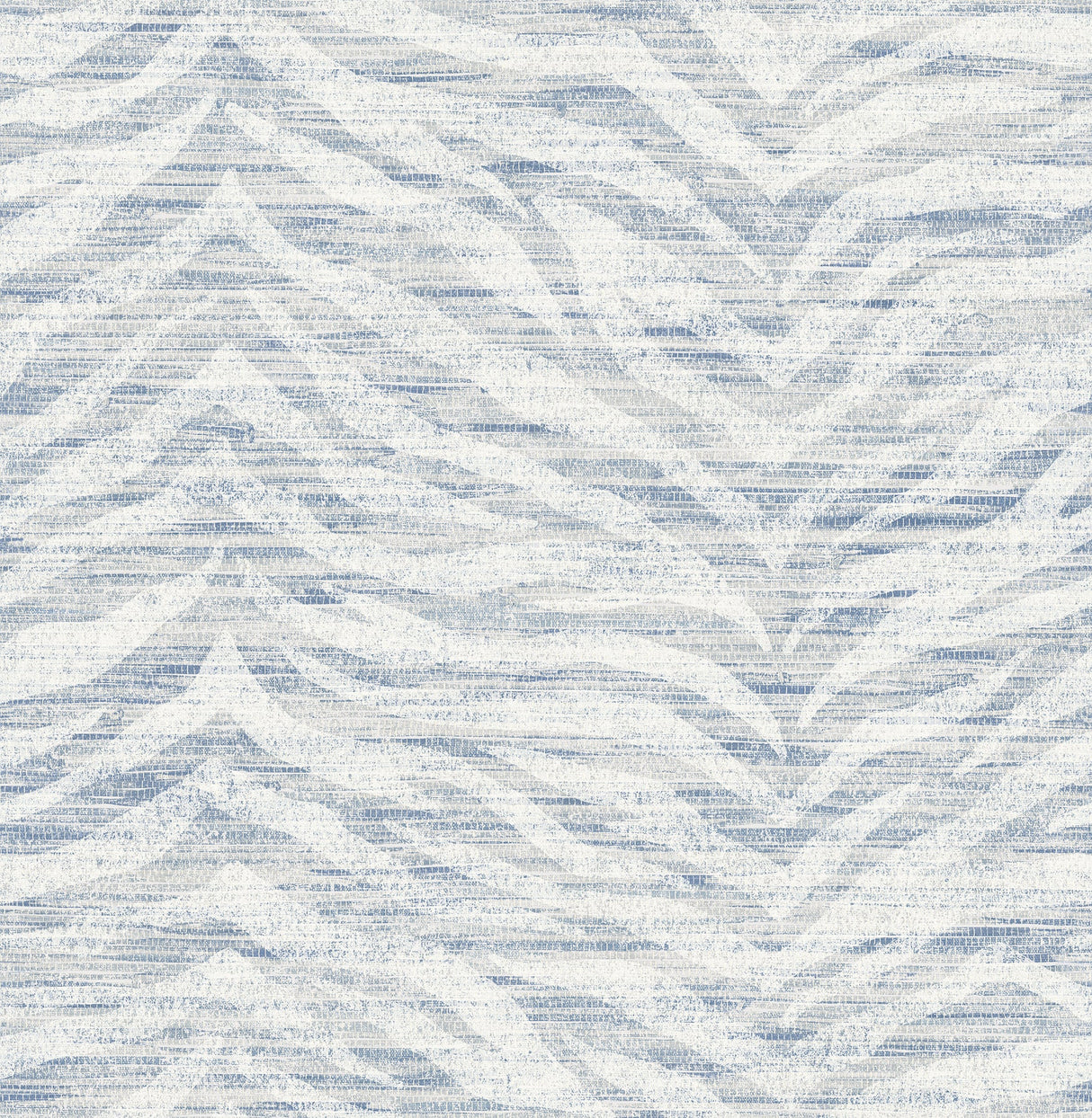 Brewster 2734-003661 Antibes Blue Chevron Texture Wallpaper