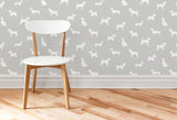 Brewster 2734-24891 Metz Taupe Dog Silhouette Wallpaper