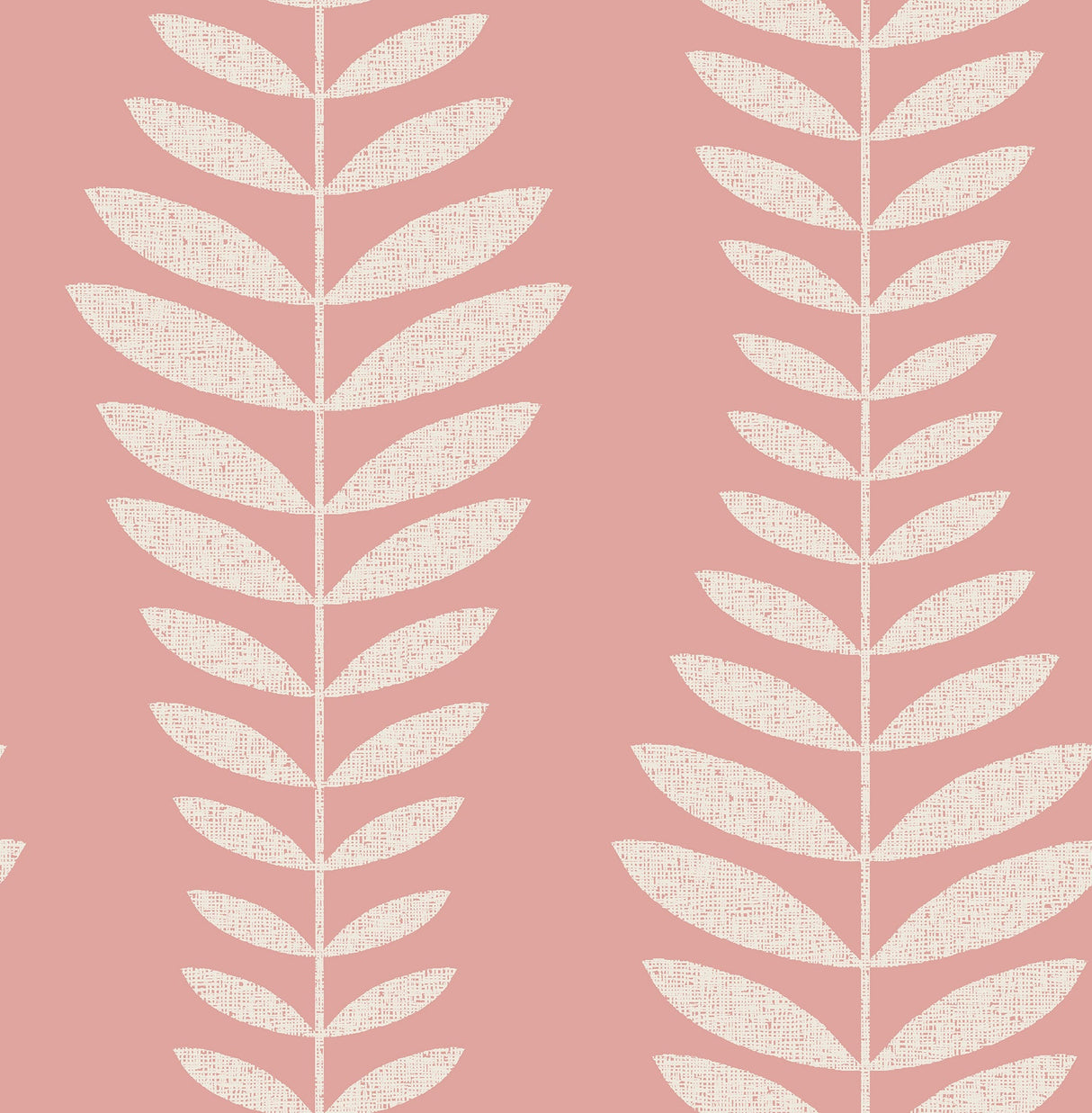 Brewster 2734-42431 Sandnes Coral Leaf Stripe Wallpaper