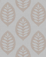 Brewster 2734-42434 Harstad Grey Leaf Wallpaper