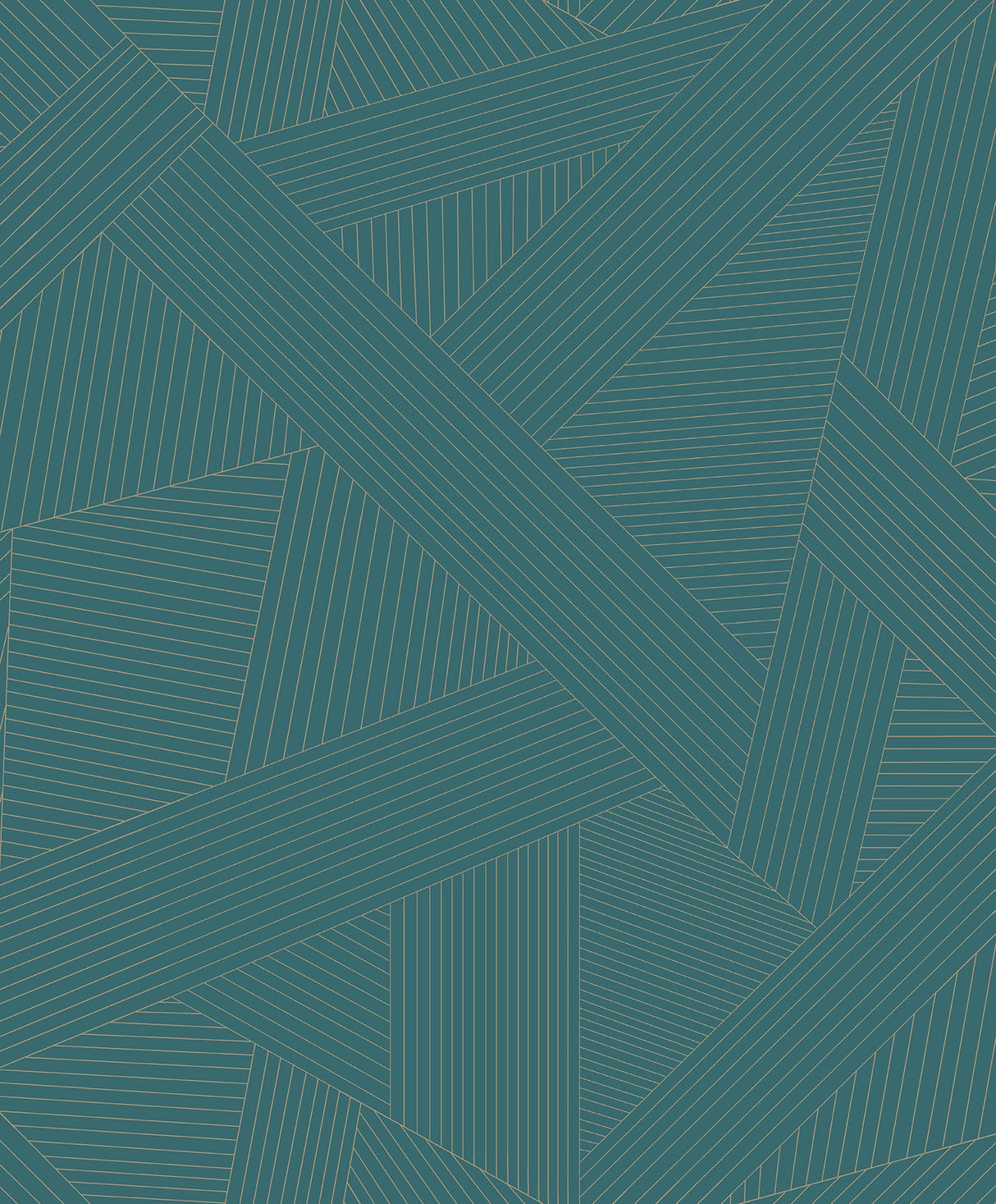 Brewster 2734-M1482 Preston Teal Geometric Wallpaper