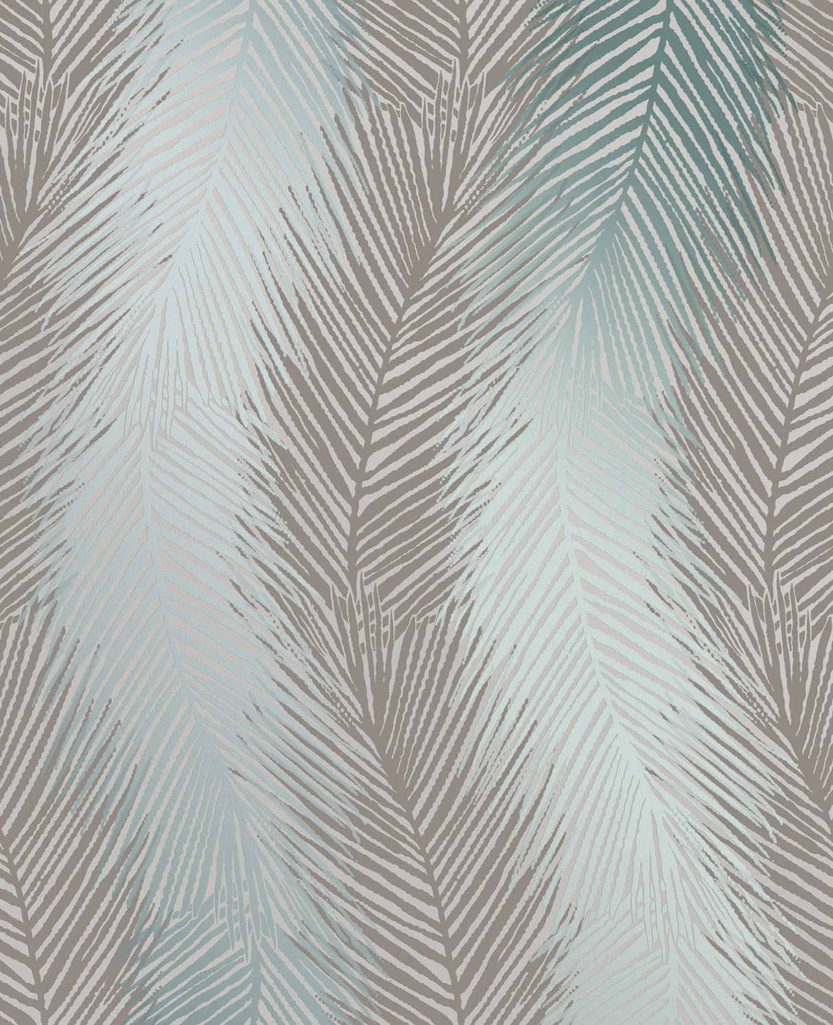 Decorline 2735-23339 Wheaton Teal Leaf Wave Wallpaper